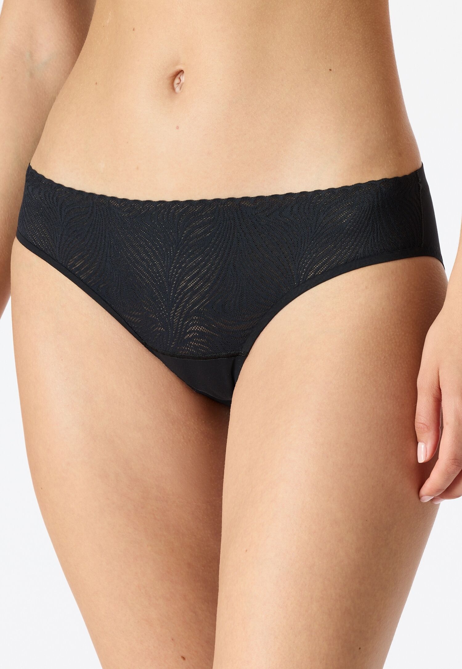 Rioslip SCHIESSER "Invisible Soft Lace", Damen, Gr. 38, schwarz (000, schwarz), Single Jersey, Obermaterial: 70% Polyamid, 30% Elasthan, Unterhosen Rioslip