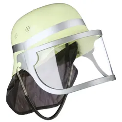 Relaxdays 10x Feuerwehrhelm für Kinder Gelb,Schwarz,Silber