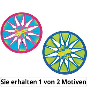Happy-People Wurfscheibe Neopren, 74355, Freizeitscheibe, farbig sortiert, Ø 30 cm