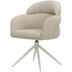Polsterstuhl 63x64x87 Webstoff beige MALIK #01