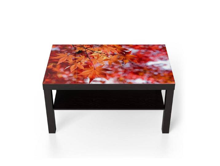DEQORI Couchtisch 'Herbstblattglanz', Glas Beistelltisch Glastisch modern