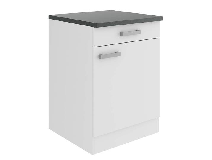 Meuble bas 60cm Blanc/Blanc
