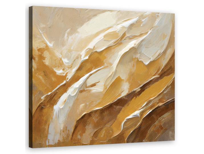 Feeby Wandbild beige abstrakte textur, Beige, Abstrakt, Rechteckig, 50x50 cm, Bilder & Rahmen, Bilder, Leinwandbilder