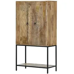 Highboard   ¦ holzfarben ¦ Maße (cm): B: 80 H: 150 T: 42.0