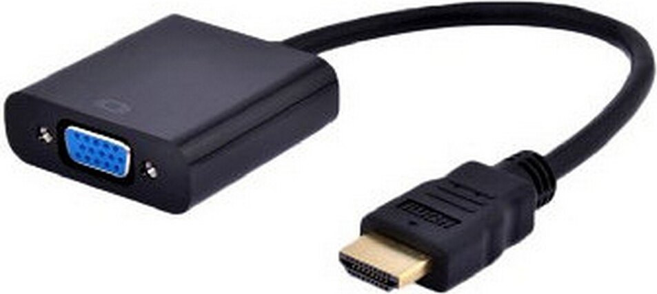 Gembird HDMI naar VGA adapter, zwart, 0,15 m