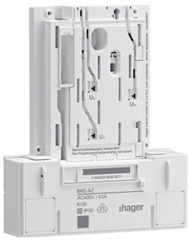 Hager KU83LHE BKE-Adapter Weiß 63A 1St.