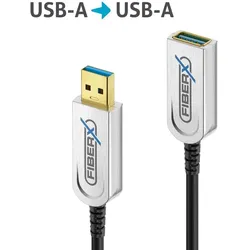 FiberX FX-I650-007 - 7.5 m USB 3.2 Gen2x1 USB-A AOC Glasfaser-Verlängerungskabel