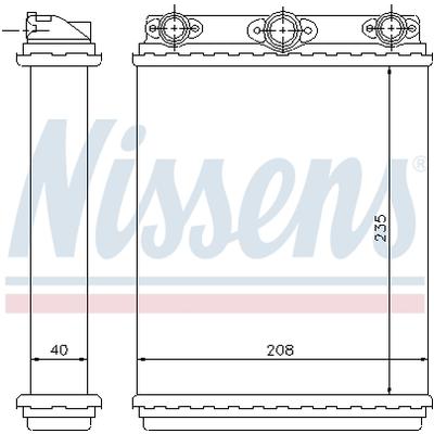 NISSENS Wärmetauscher, Innenraumheizung 72016 für Mercedes