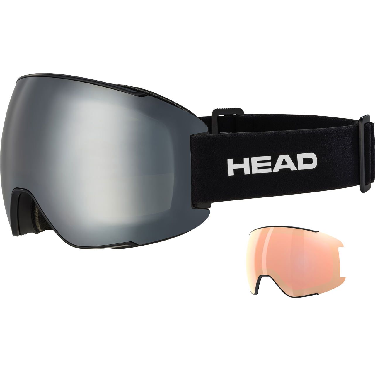 Head Sentinel chrome black + Ersatzscheibe