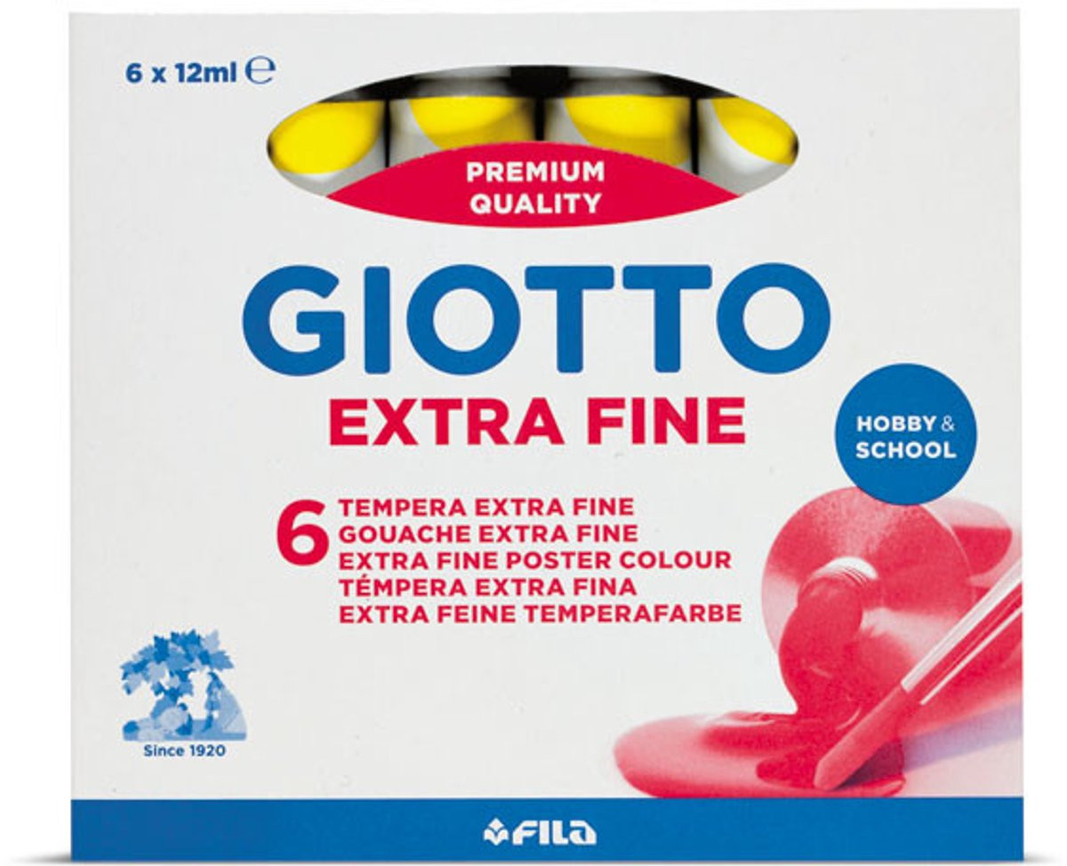 Giotto 352003 temperaverf Geel 12 ml