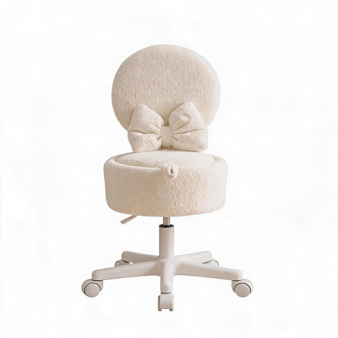 Canora Grey Accent Stool White 95cm H X 48cm W X 47cm D