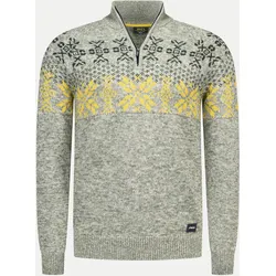 Troyer mit Fair-Isle-Muster Grau M