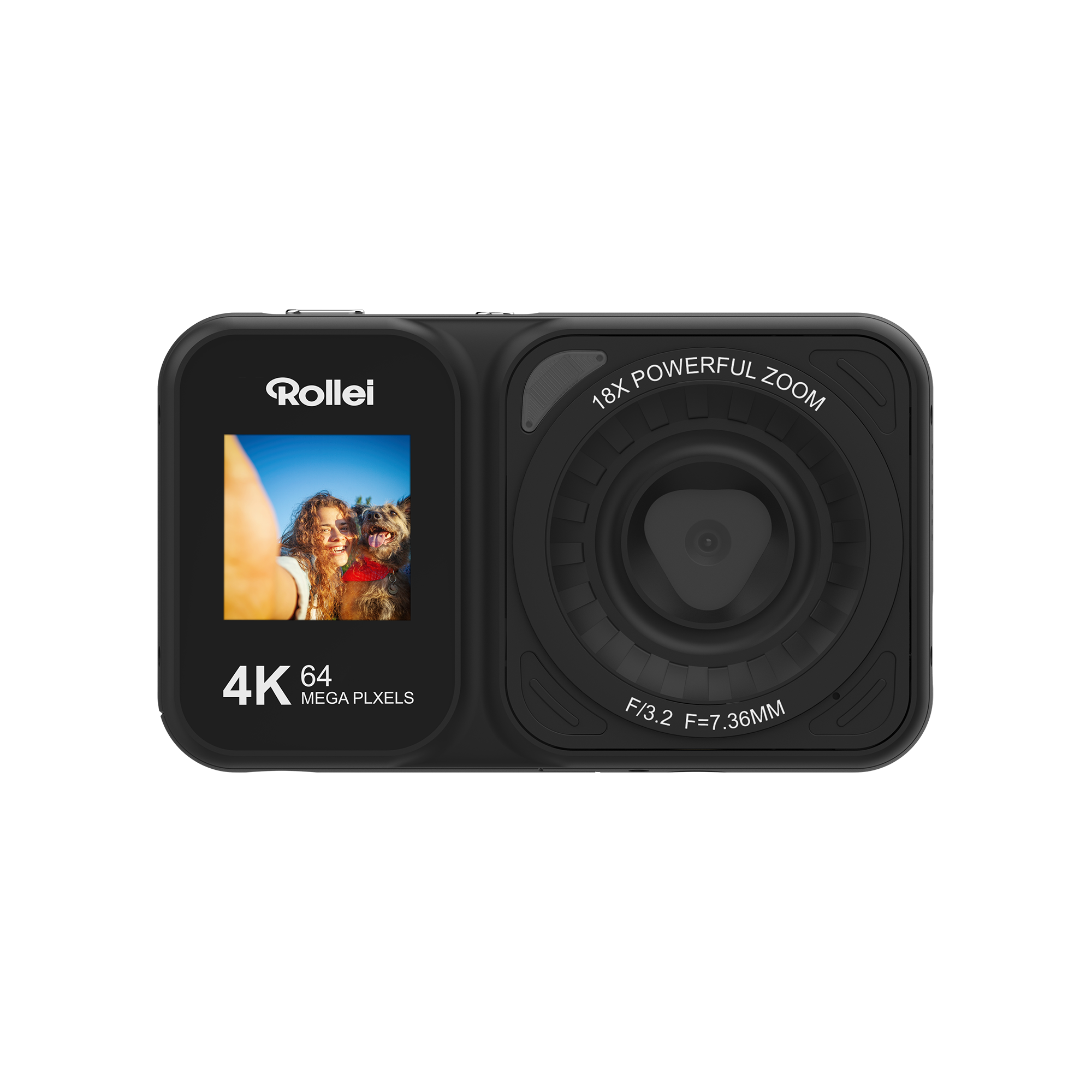 Rollei Compactline Dual Screen | 64 MP Digitalkamera mit 4K 12030