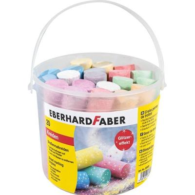 Eberhard Faber 526520 - Straßenmalkreide Glitzer, 20er Eimer