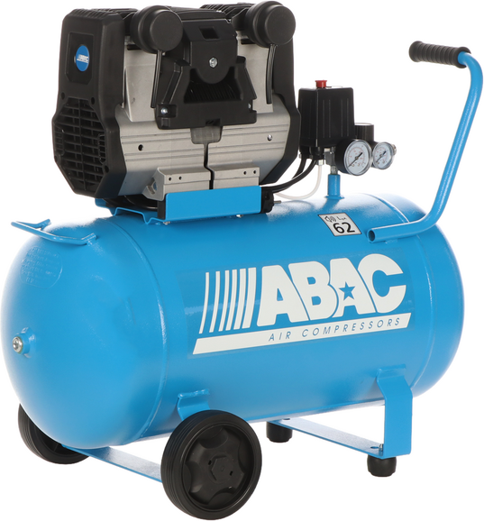 ABAC MONTECARLO QUIETE OS20 - Compressore aria elettrico monofase silenziato - Oil-less - 2 HP - 50 lt