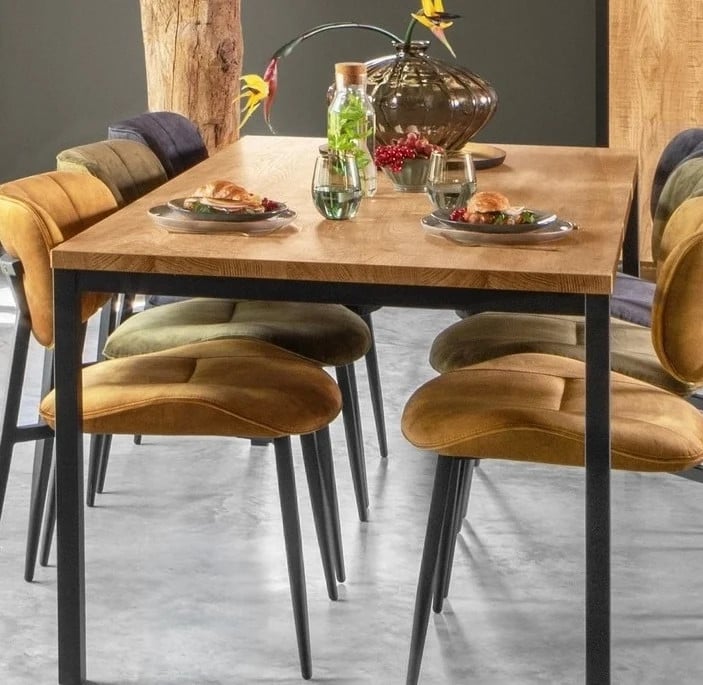 WoonMax Eettafel Carriba Mango Rechthoekig B/D: 160 x 90 cm