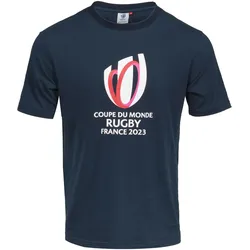 Sportfolio, Herren, Sportshirt, t-shirt rugby-wetmeisterschaft frankreich 2023 (L), Blau, L