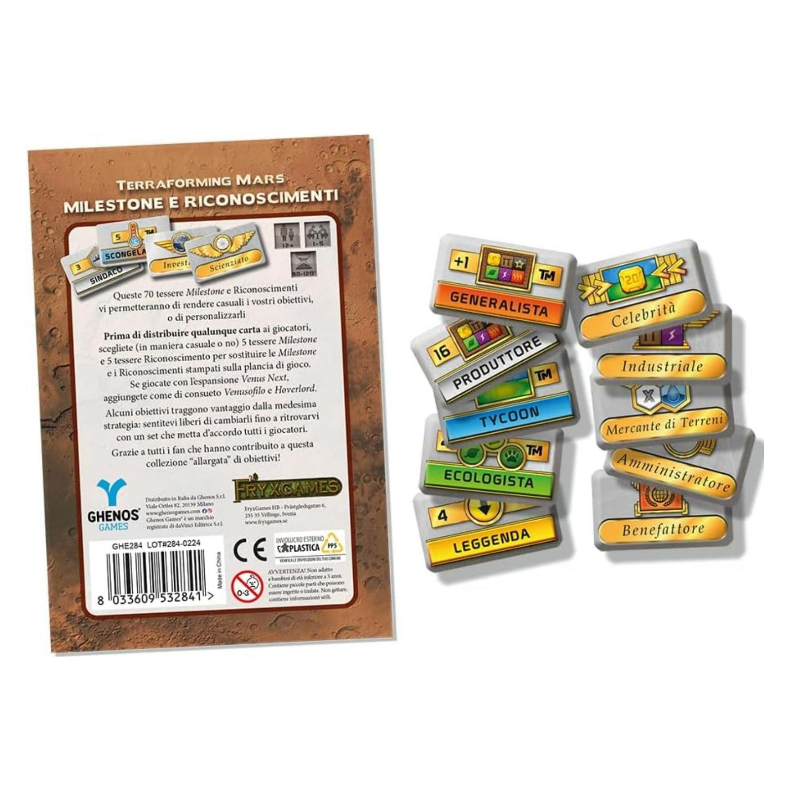 Ghenos Games Terraforming Auf Dem Mars - Meilensteine Und Auszeichnungen - Tag Eins 29/10 (Italienisch) (52471999)