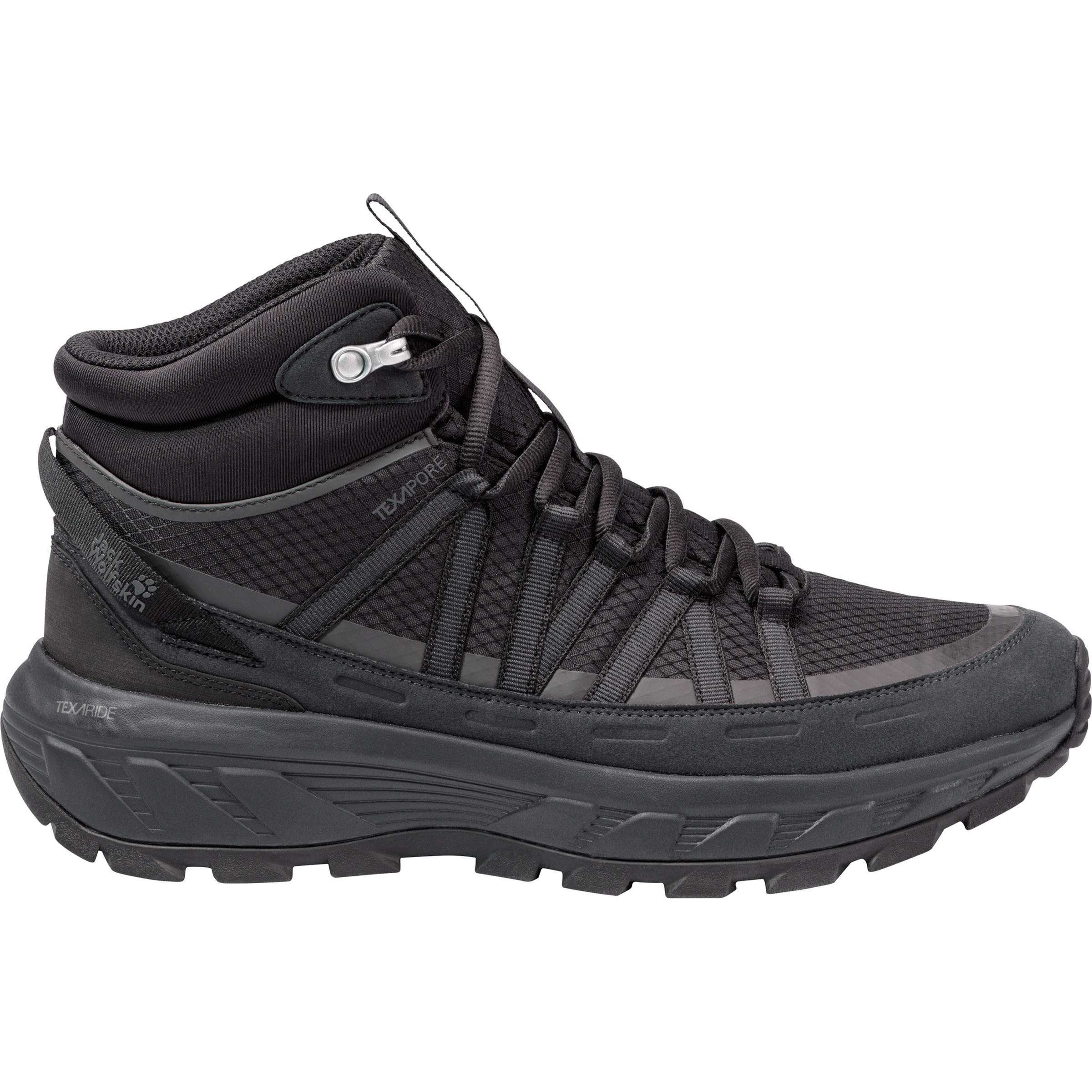 Jack Wolfskin Wild Hike Texapore Mid Herren Wanderschuhe schwarz Größe 40.5 Trekking Wasserdicht