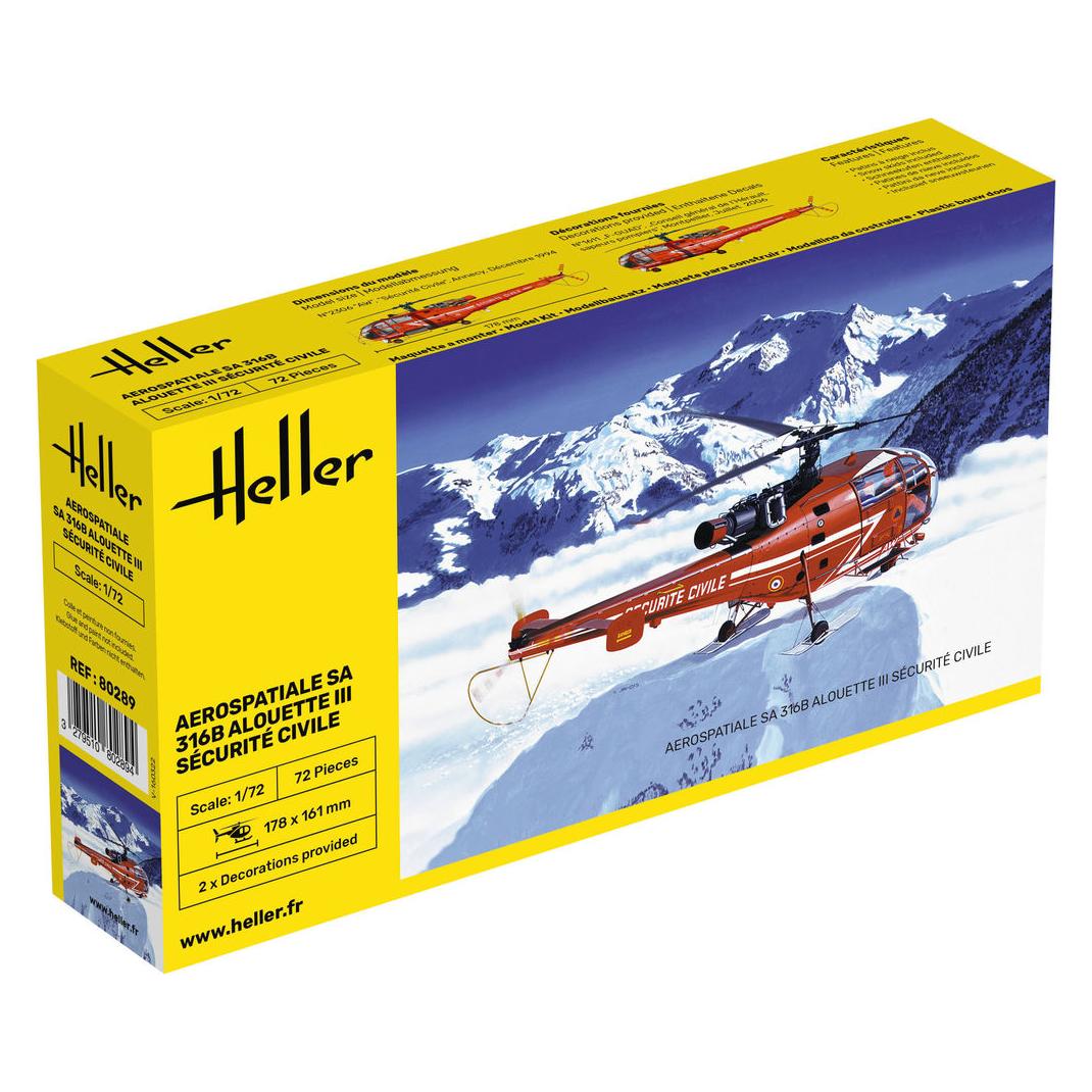 Heller Alouette III Sécurité Civile (80289)