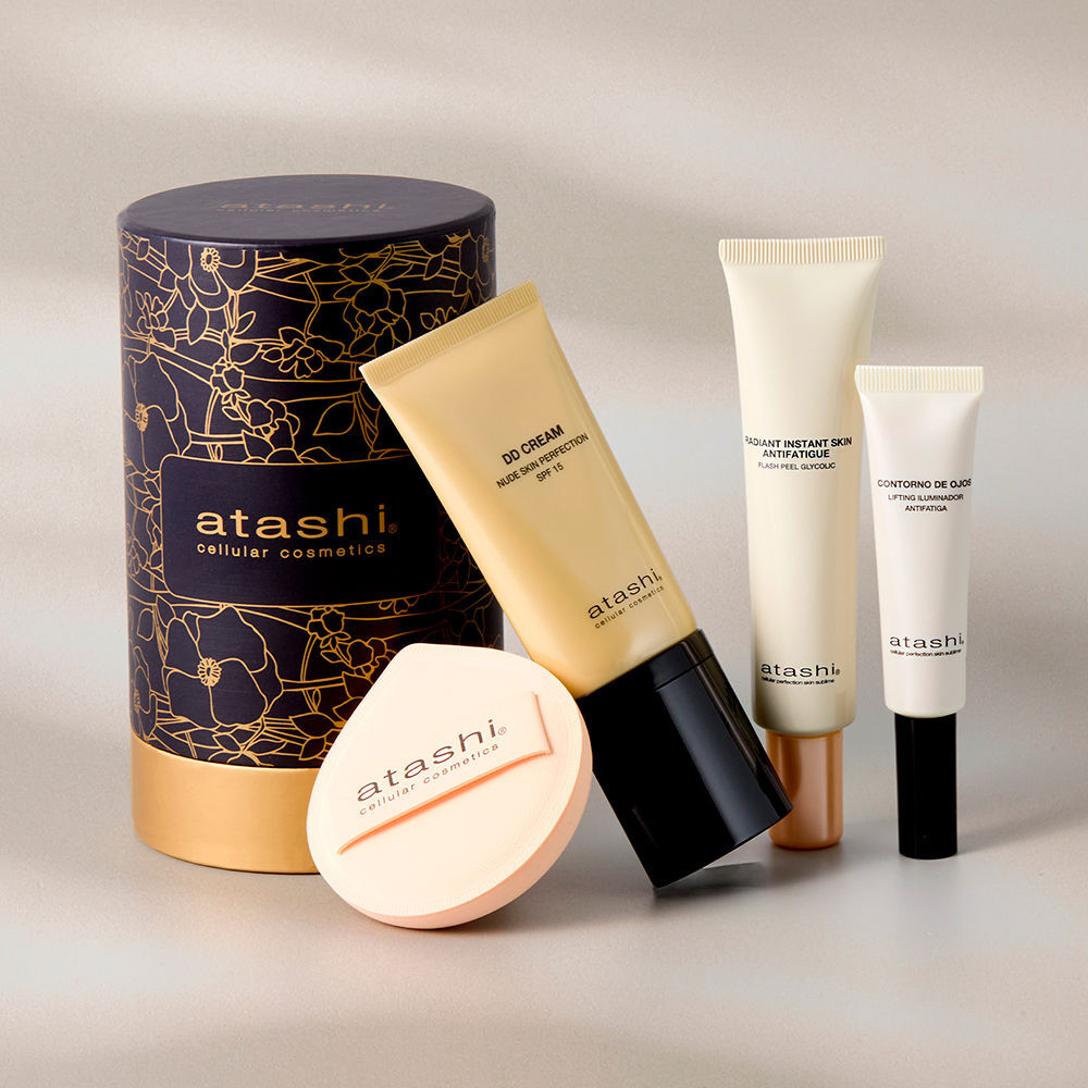 Atashi Kit Ritual de Efeito Facial Perfeito Sem Maquiagem com 4 peças