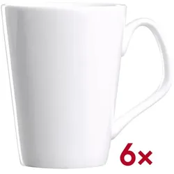 Ritzenhoff & Breker 6er-Pack Kaffeebecher »Arena« 340 ml weiß, 9x11x12 cm