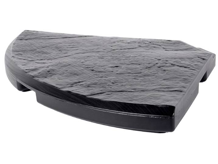 EDA Platte für Sonnenschirmfuß CIRCOLO Polyethylen mit hoher Dichte dunkelgrau 18kg