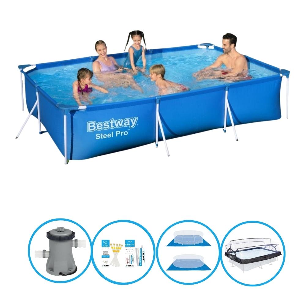 Bestway Pool Steel Pro - Pool Bundel - 300x201x66 cm