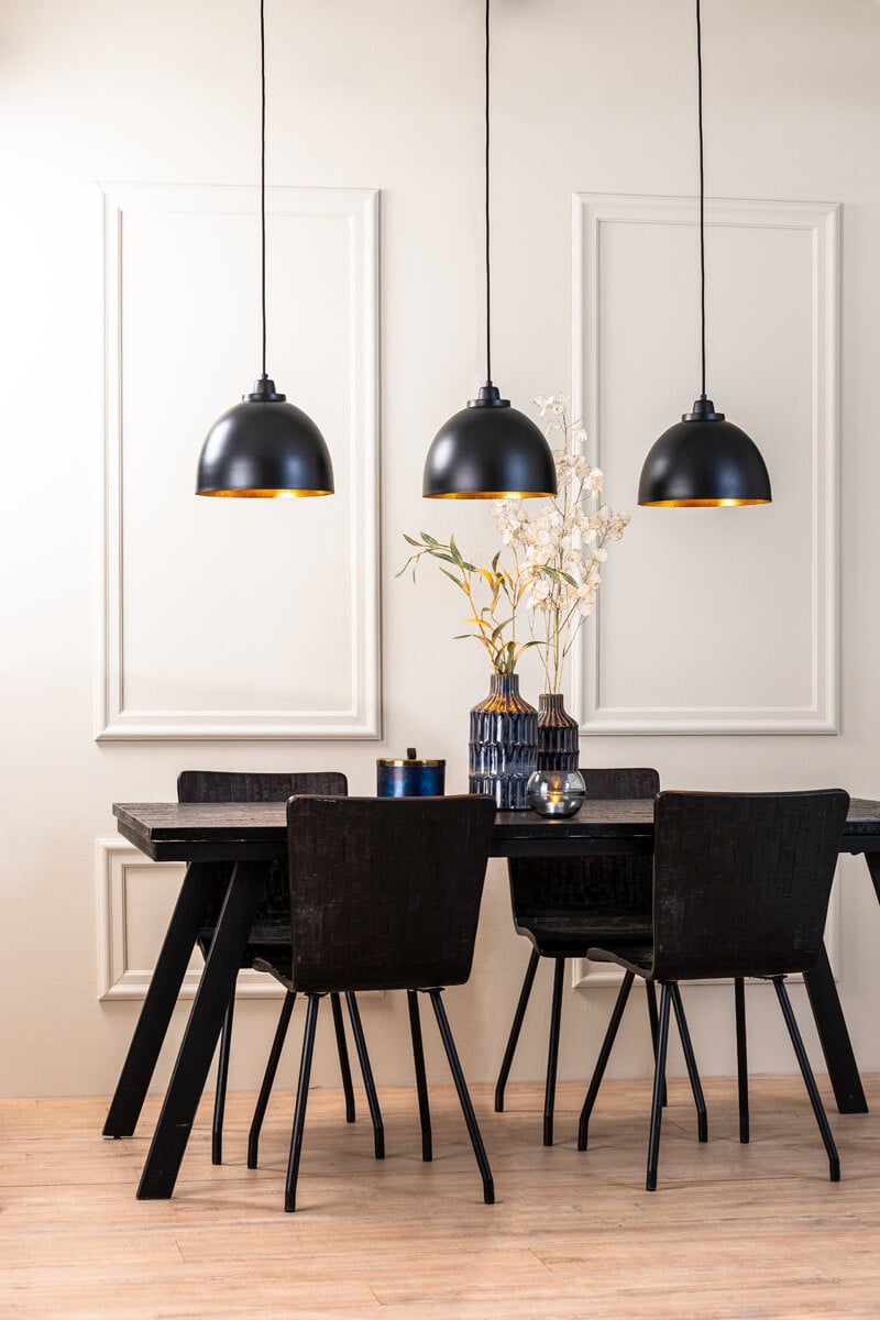 Light & Living Kylie Landelijke Hanglamp - 3-lichts - Zwart