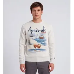 MC2 Saint Barth für Herren. HER0022 Grauer Heron Print Pullover (S), Lässig, Wolle