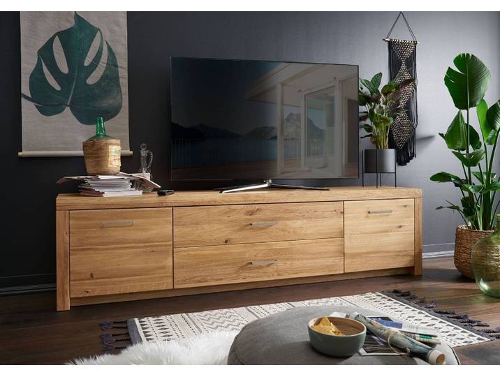 TV-Lowboard Laura III in Wildeiche massiv geölt – Montierte Lieferung – 3%-Vorkasse-Rabatt