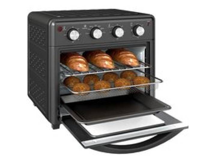 Pour Format Familial Mini Four Posable Électrique Cuisine Rapide au Quotidien 30L 4 Niveaux 7 Modes Noir