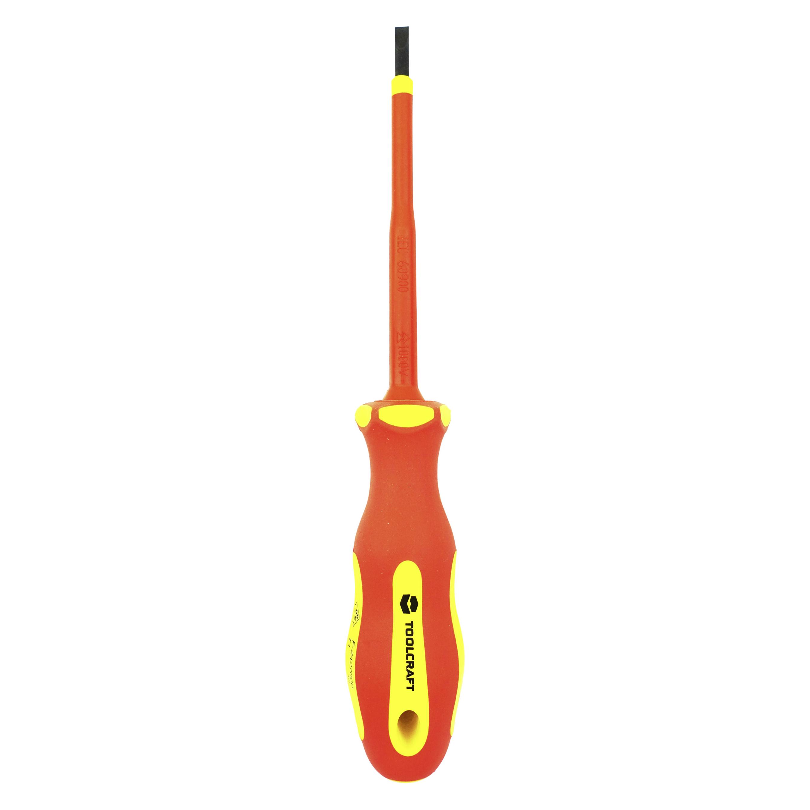 Toolcraft VDE Schraubendreher Slotted SL5.5 125mm (Schlitzschrauben) (TO-5345688)