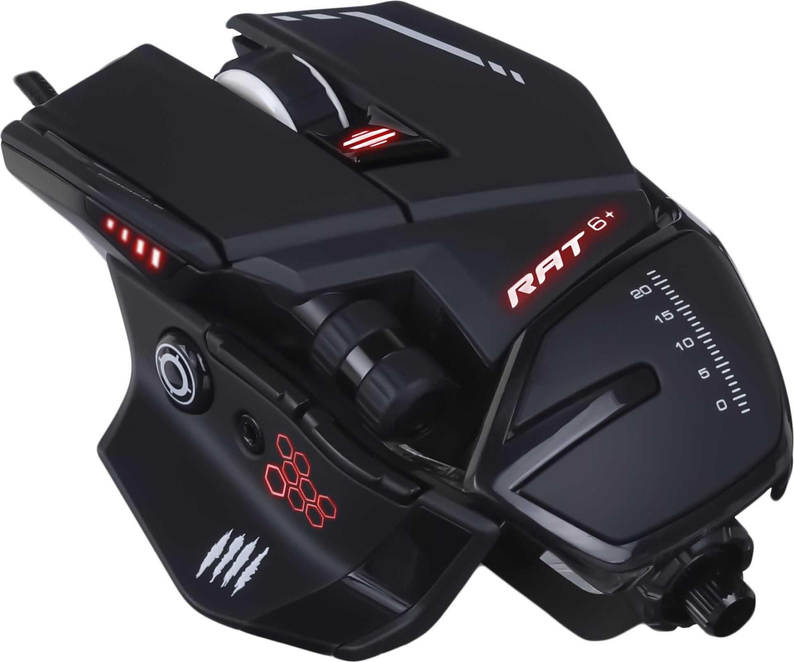 Mad Catz R.A.T. 6+ Zwarte optische gamingmuis
