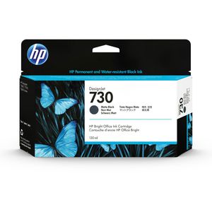 HP Tinte 730, P2V65A schwarz matt, 130ml