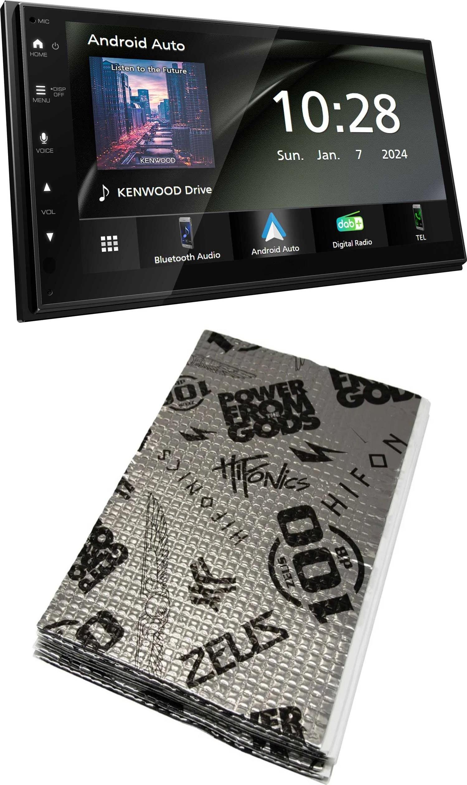Lautsprecher Kenwood DMX5023DABS inkl. Hifonics Dämmpaket 100db -