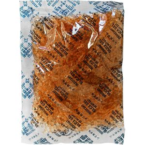 WHC Silica-Gel 091.08.01000100, 10 Beutel je 100g, orange, regenerierbar, mit Feuchtigkeitsindikator