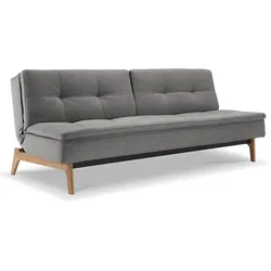 INNOVATION LIVING Schlafsofa Dublexo Eik Eiche Stoff Grau Charcoal
