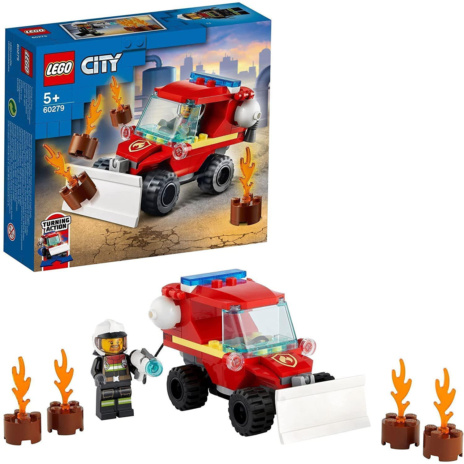 LEGO City 60279 Mini-brandwagenset met brandweerwagen en brandweerman