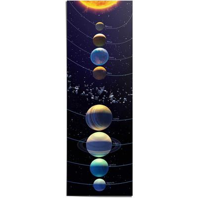 Poster REINDERS "Planeten des Universums", schwarz (farbe bild(er): schwarz), B:53cm H:158cm, Papier, Bilder, Poster