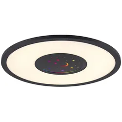LED Deckenleuchte schwarz CCT RGB Fernbedienung dimmbar Memoryfunktion