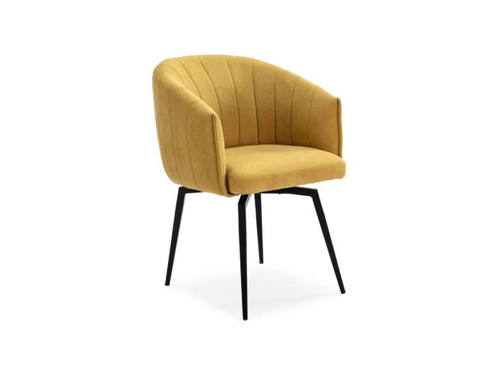 Fauteuil avec structure en métal et pieds 60x60 h81 cm