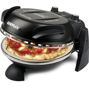 G3Ferrari Pizzaofen Delizia G1000610, 1200 Watt, Natursteinplatte, Ø 31,6 cm, schwarz