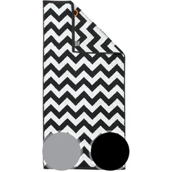 Done »Zickzack« Hand-/Duschtuch 30x50 cm / 1000 black
