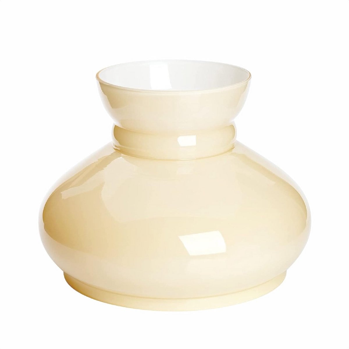 Petroleumlamp met Glazen Scherm - Authentieke Olielamp voor Sfeervolle Verlichting