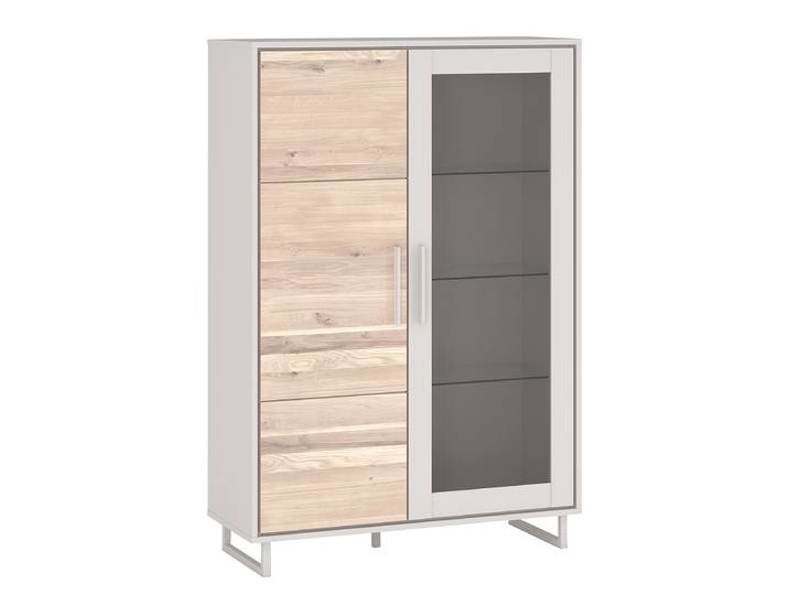 Highboard - Breite 101 cm 102 x 148 x 40cm Grau/Beige