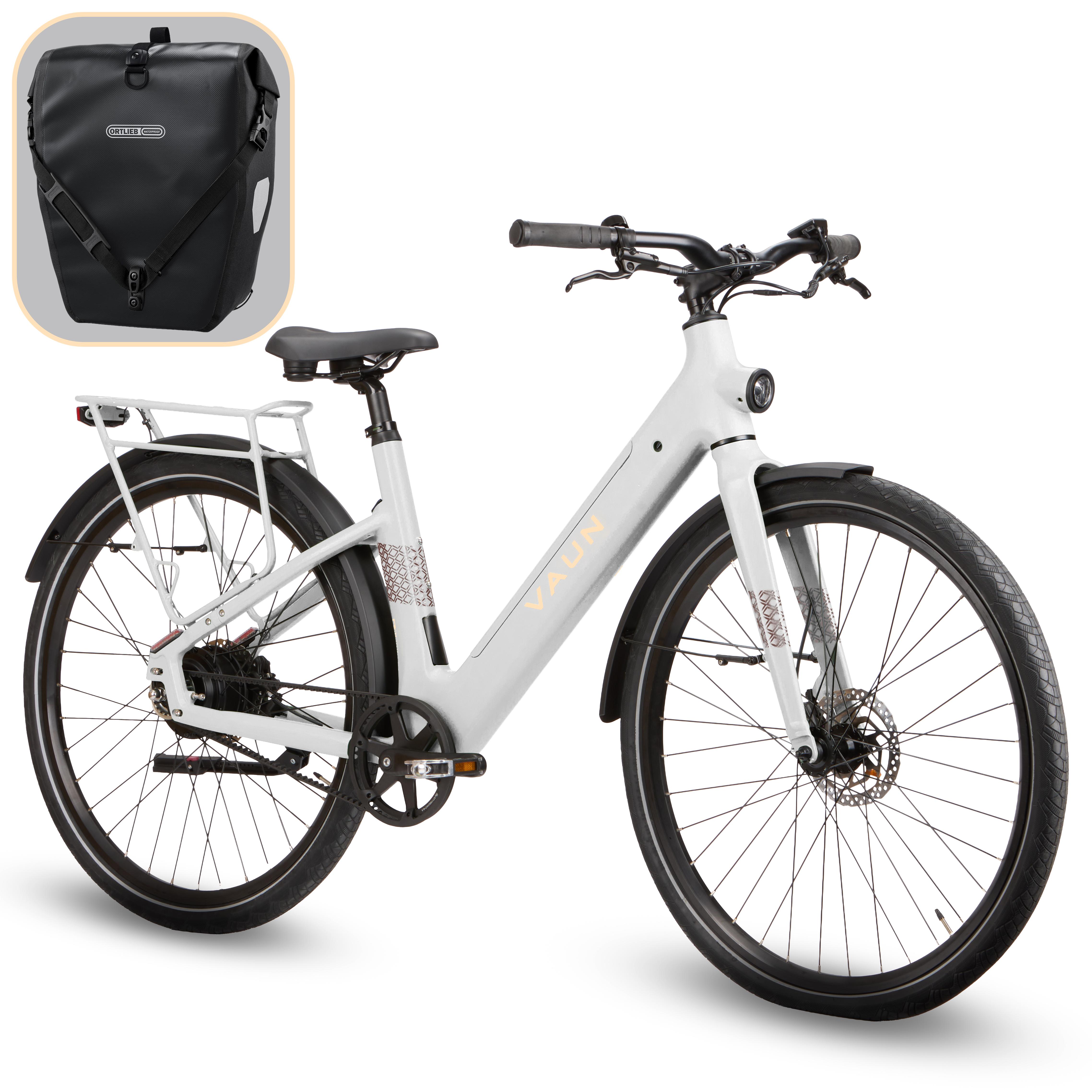 VAUN Sight Wave,28 Zoll E-Bike, Wave-Rahmen, Belt-Antrieb, Disc-Bremse, 36V 11,8Ah Akku, RH48 (cool gray matt)