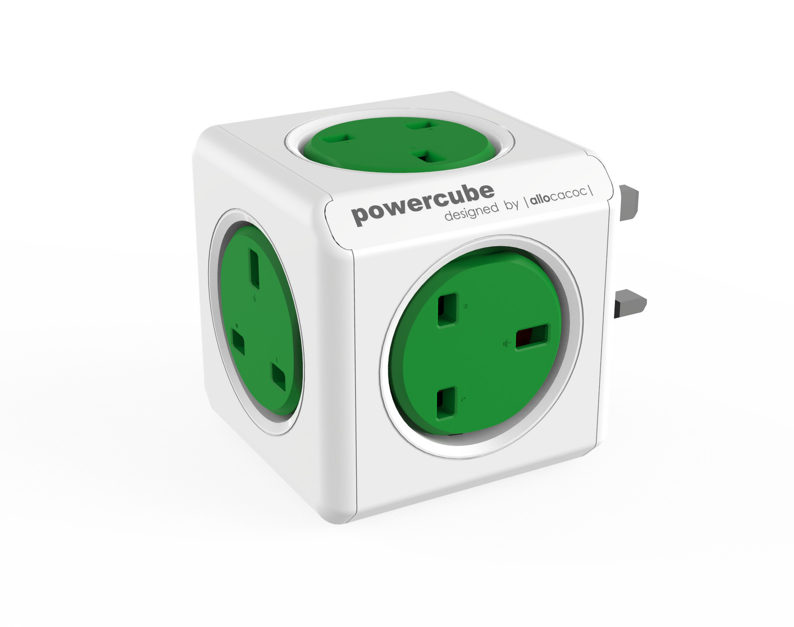 Allocacoc PowerCube Original Type G United Kingdom Groen
