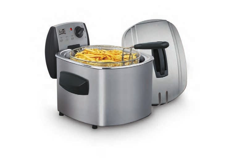 Fritel FR 1480 Airfryer, 4 liter, Roestvrij staal, Draaibaar