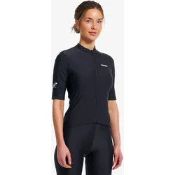 Velo Full-zip Cycling Jersey Damen Black, Größe:3XL - Damen > Oberteile > Sportshirts - Schwarz